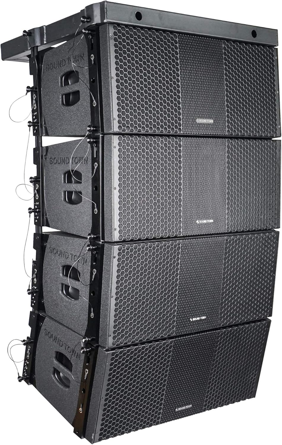 Sound Town ZETHUS 4 x Dual 10 Line Array Loudspeaker System