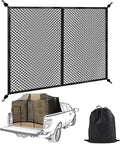 BUMBEE Truck Bed Cargo Net - Stretchable Double-Layer Organizer