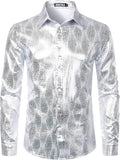 Men's Luxury Paisley Dress Shirt by ZEROYAA for Special Occasions
