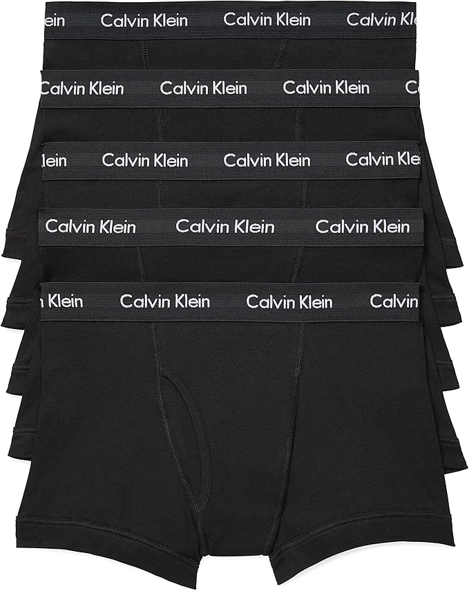 Calvin Klein Men's Cotton Classics 5-Pack Trunk for Comfort