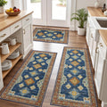 Tritard 3PCS Non Slip Kitchen Rug Set - Soft Boho Runners