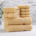 Superior Egyptian Cotton 8-Piece Towel Set for Luxurious Comfort