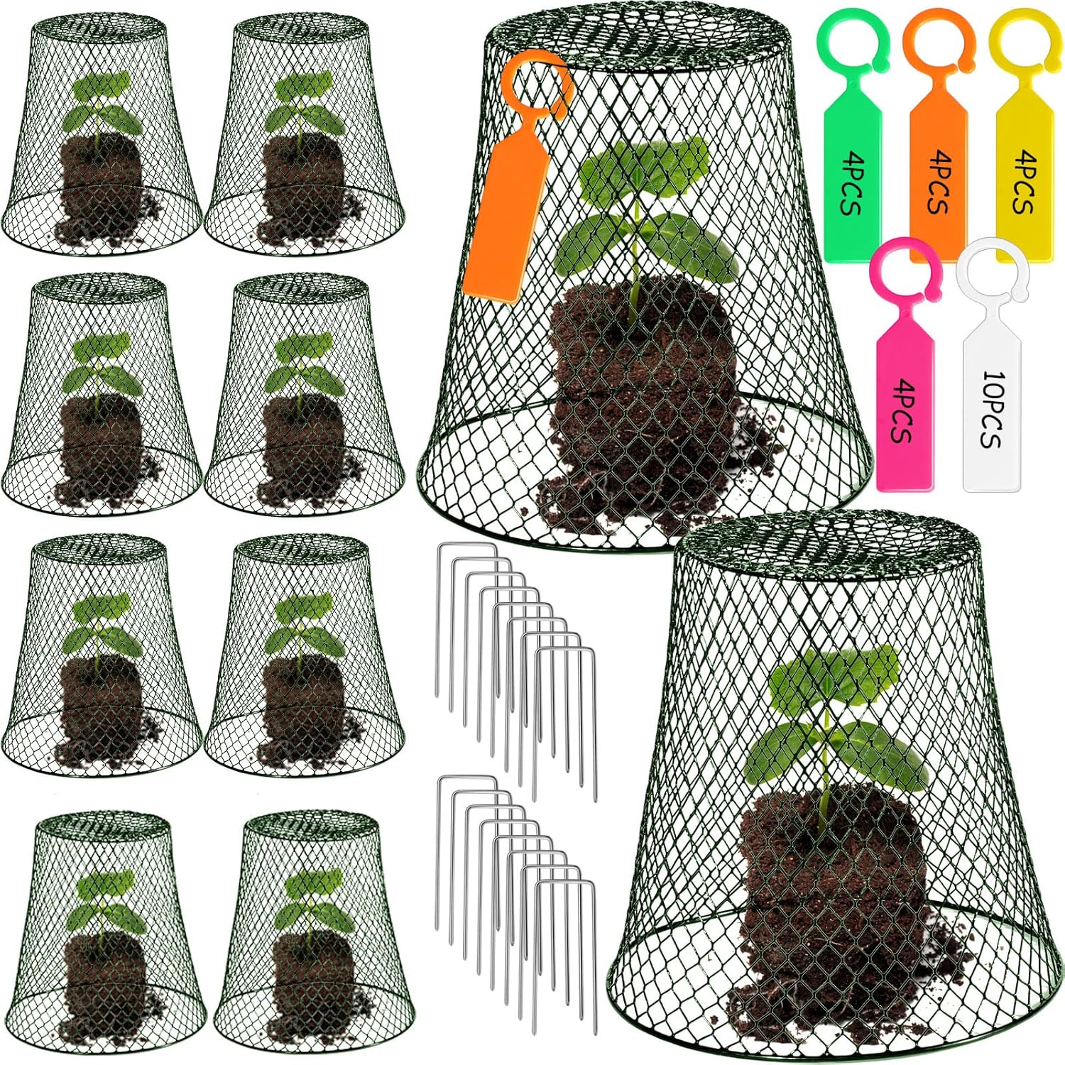 10 Pieces Chicken Wire Plant Covers for Ultimate Plant Protection