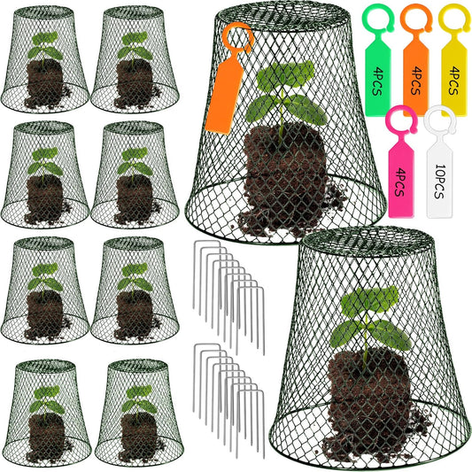 10 Pieces Chicken Wire Plant Covers for Ultimate Plant Protection