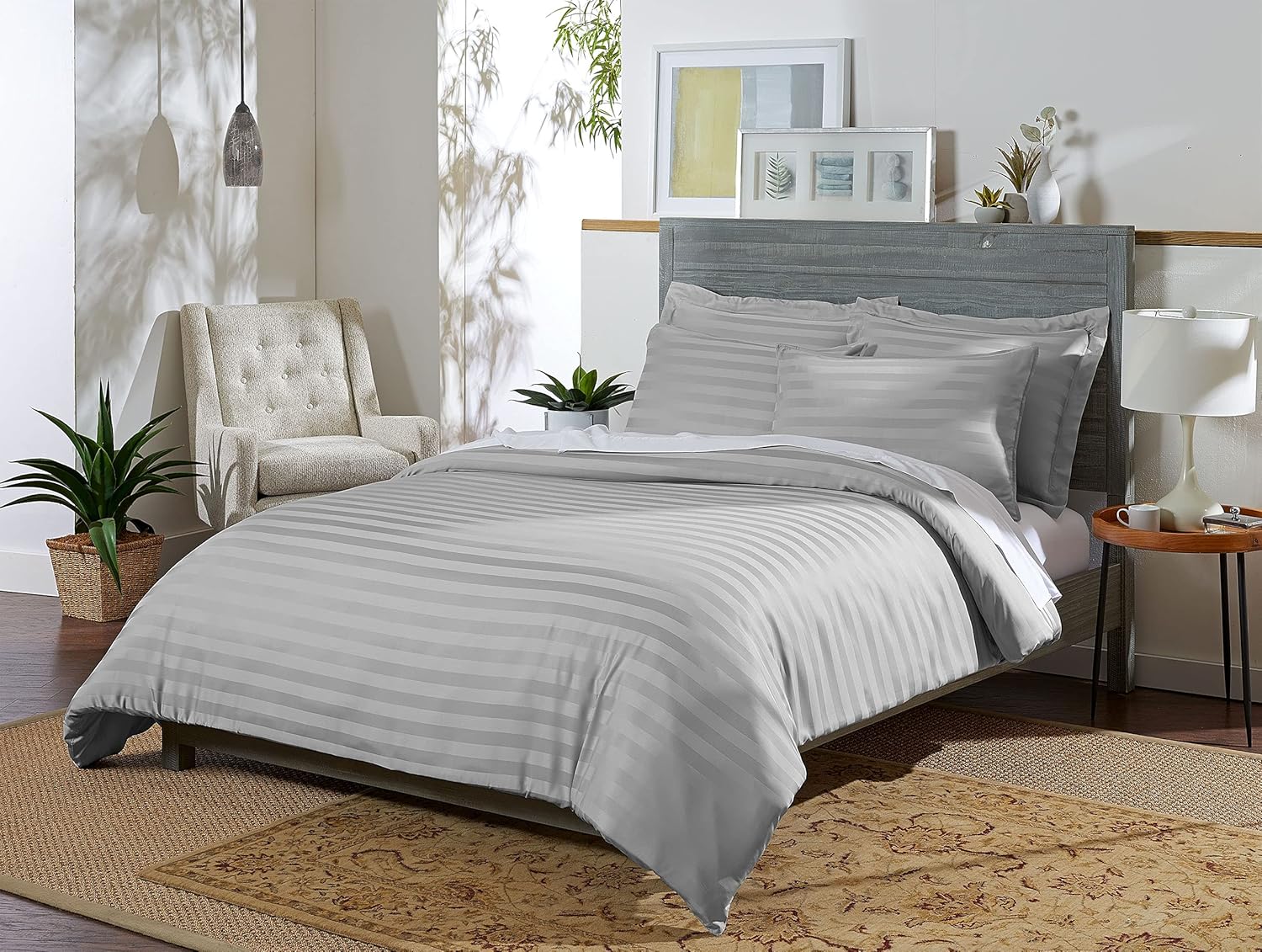Pure Bamboo King Duvet Cover Set for Luxurious Sleep Comfort