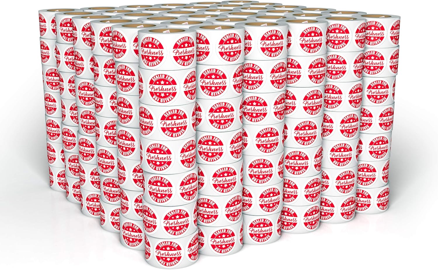 Food Delivery Tamper Evident Sealed for Freshness Labels 500 Pack