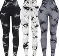 Tie Dye Seamless High Waisted Workout Leggings for Women - Flattering