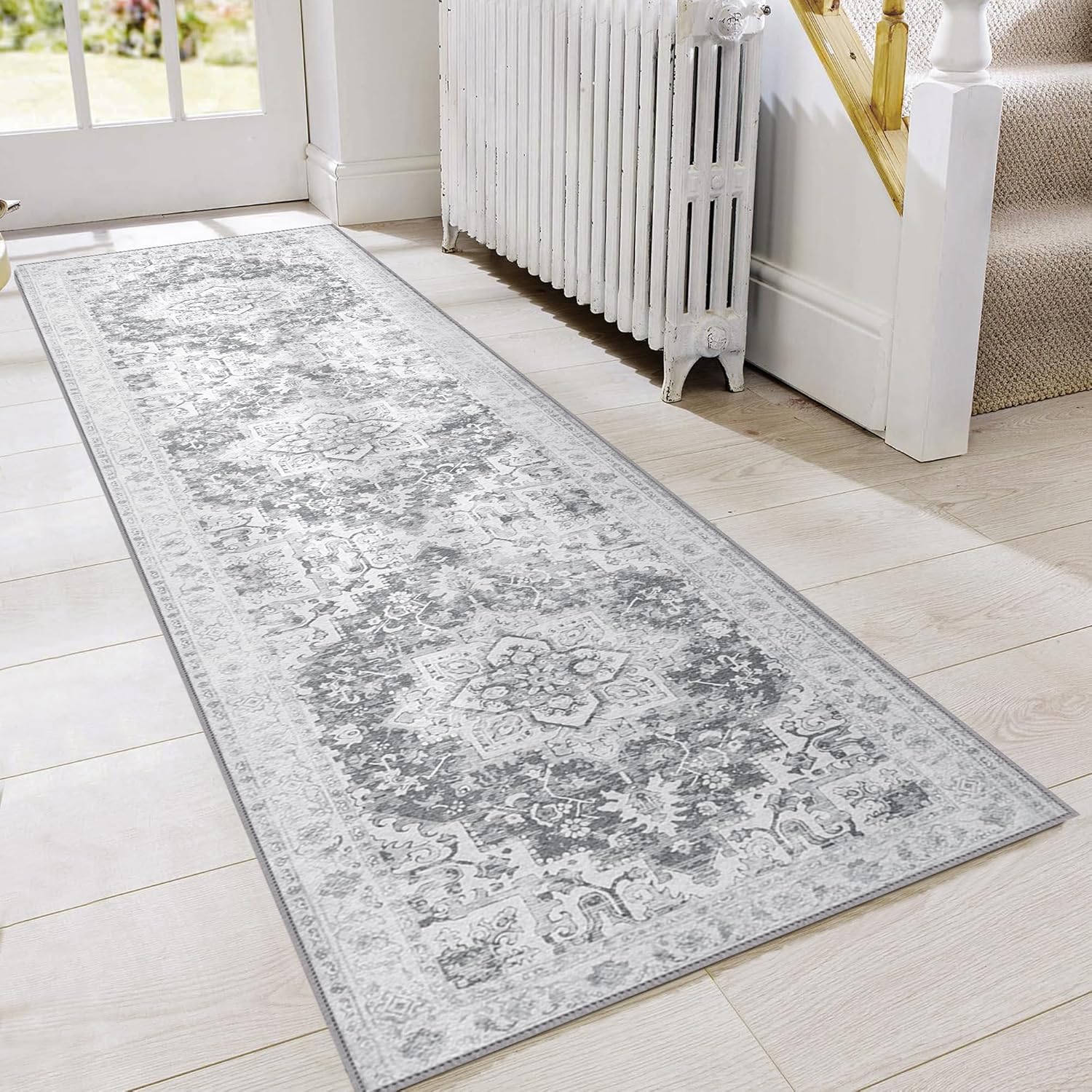 GENIMO Runner Rug 2x7, Vintage Non Slip Machine Washable Design