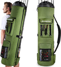 PLUSINNO Fishing Backpack with Rod Holders - Large Storage for 6 Rods