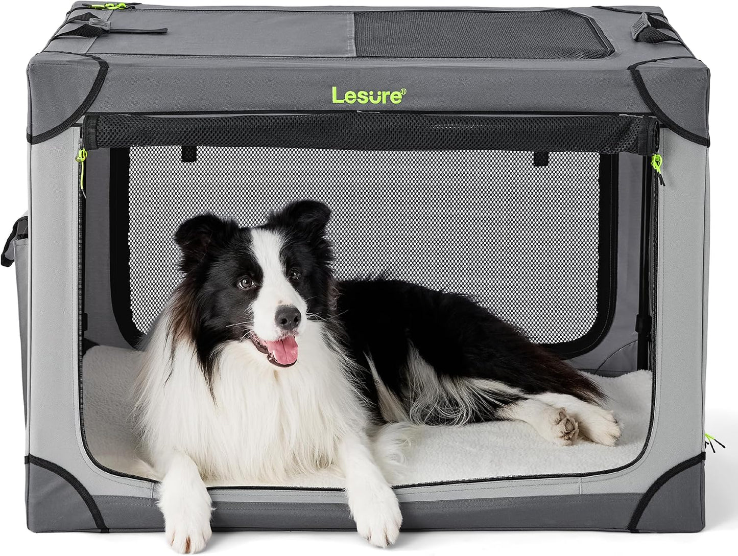 Lesure Soft Collapsible Dog Crate for Travel and Home Use