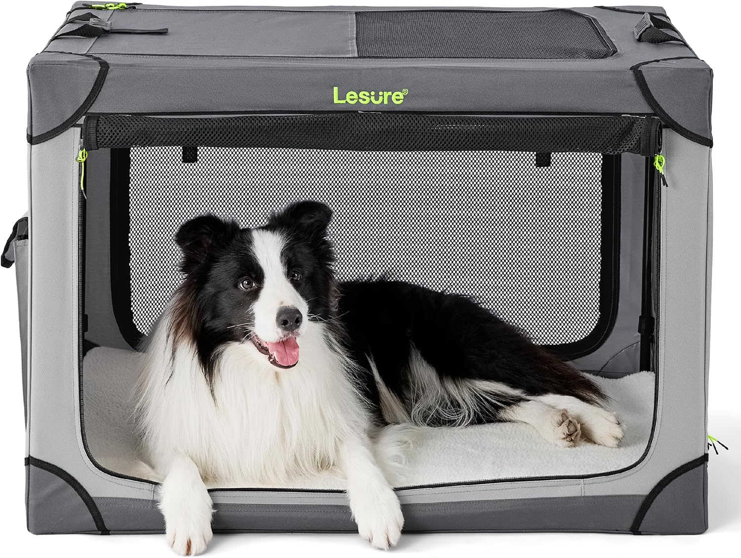 Lesure Soft Collapsible Dog Crate for Travel and Home Use