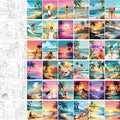 Pre Drawn 8 x 10 Canvas Pack 36 Pieces - Hawaiian Afro Queen Set