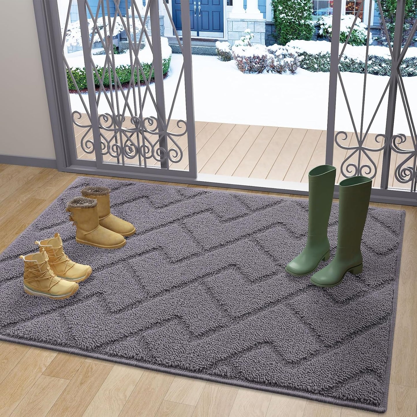 OLANLY Indoor Door Mat - Durable, Absorbent, Non-Slip Design