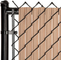 Slat Made in America Privacy Inserts for Chain-Link Fence - 8 ft Beige