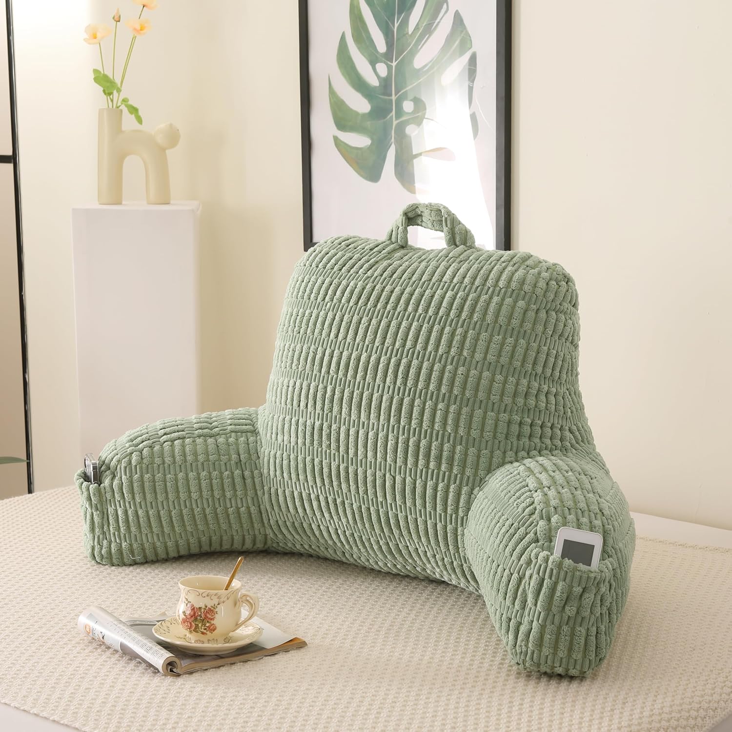 Reading Pillow for Sitting in Bed - Large Backrest Comfort
