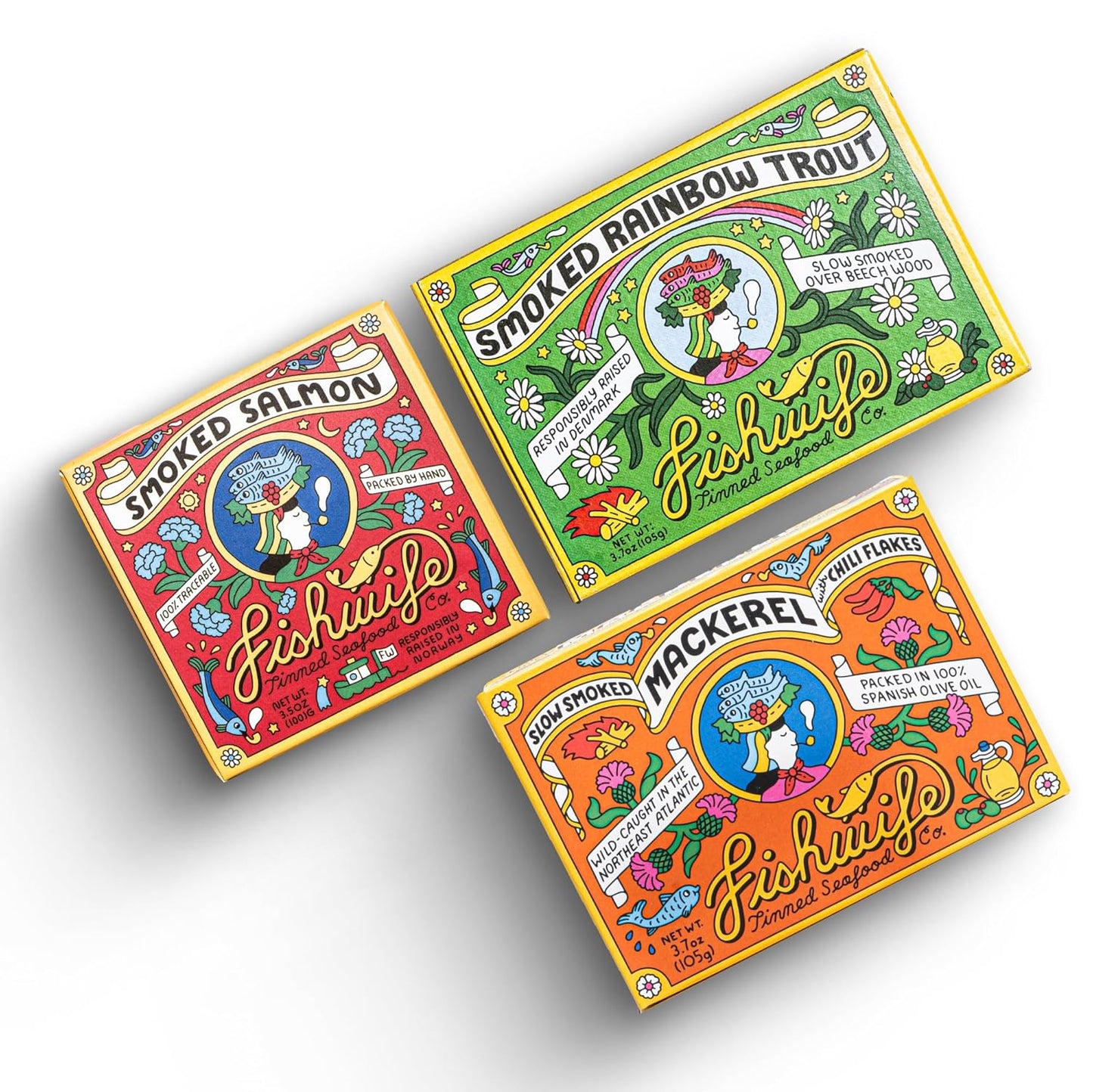 Fishwife Smoky Trio 3-Pack: Smoked Fish Delights for You
