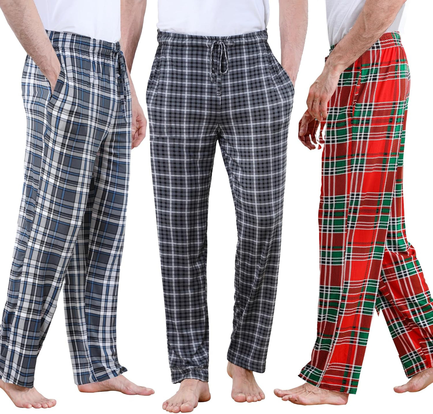 DITOK Men's Lightweight Pajama Pants for All-Season Comfort