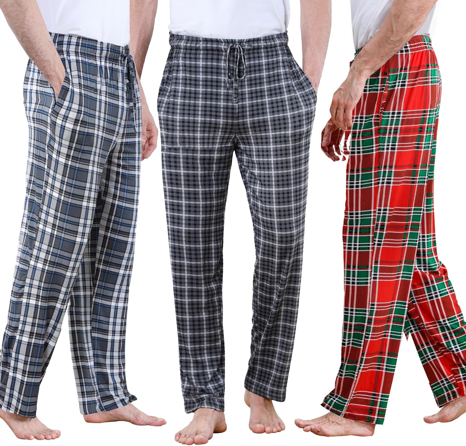 DITOK Men's Lightweight Pajama Pants for All-Season Comfort