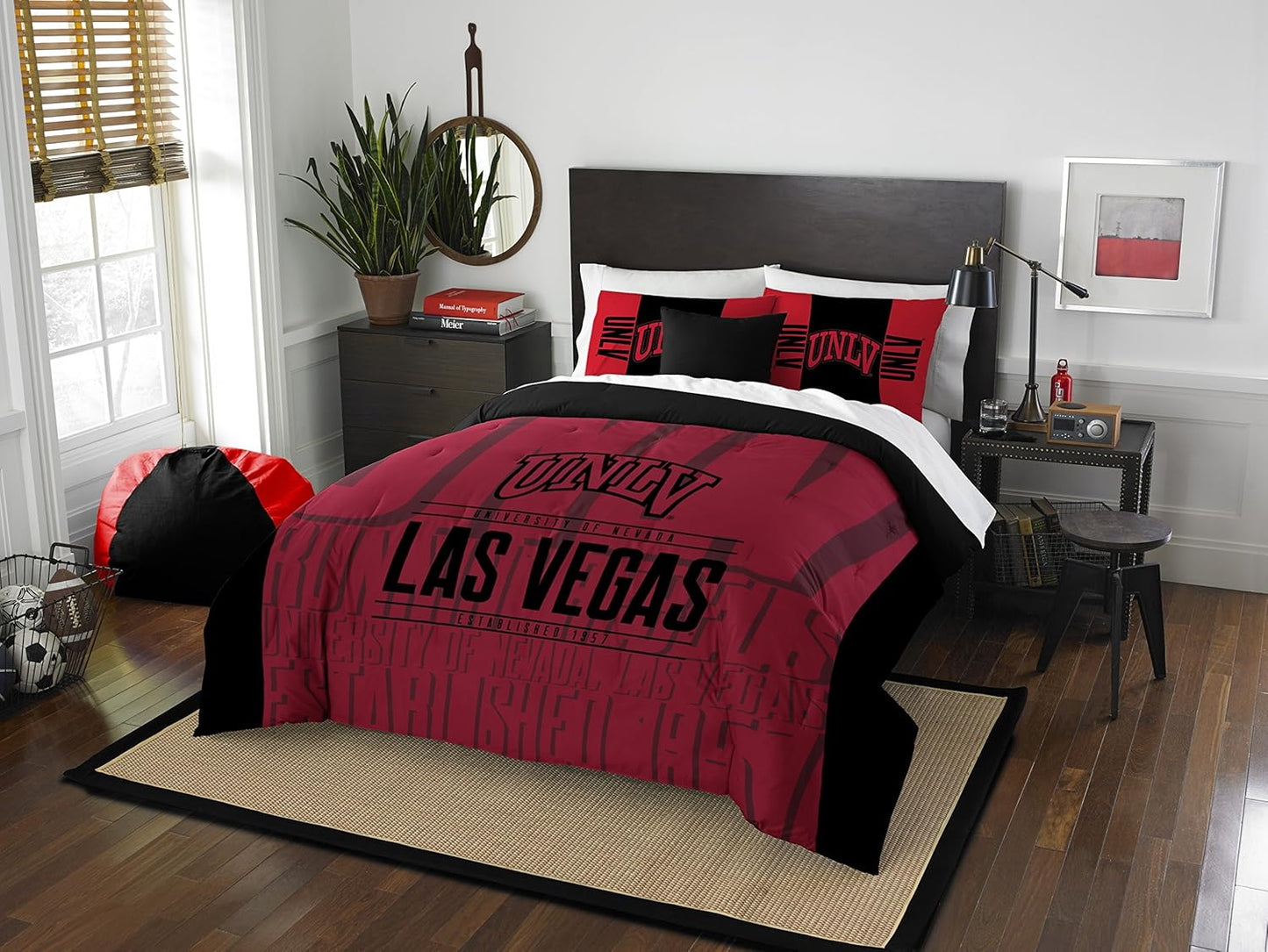 Northwest NCAA Unisex Comforter and Sham Set for Fans