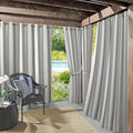 Sun Zero Valencia 2-Pack Cabana Stripe Outdoor/Indoor Grommet Curtain