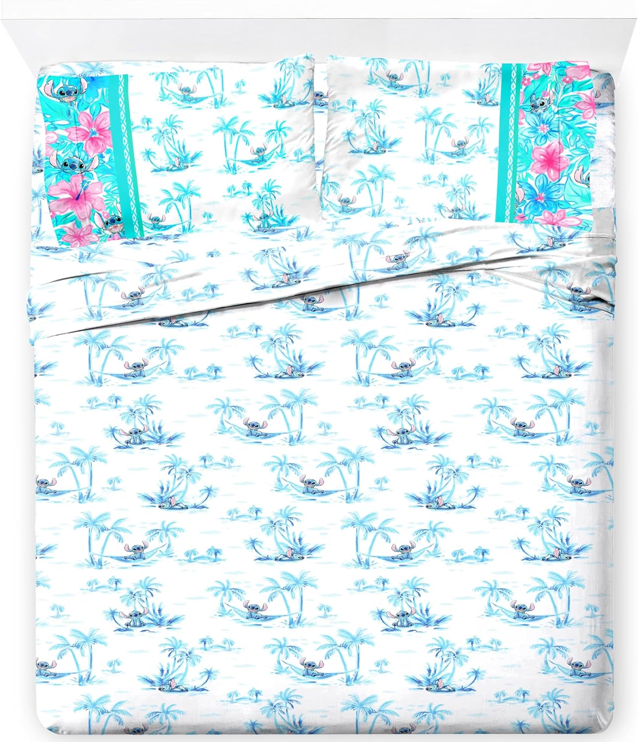 Lilo & Stitch Queen Sheet Set - Ultra-Soft Bedding for Kids