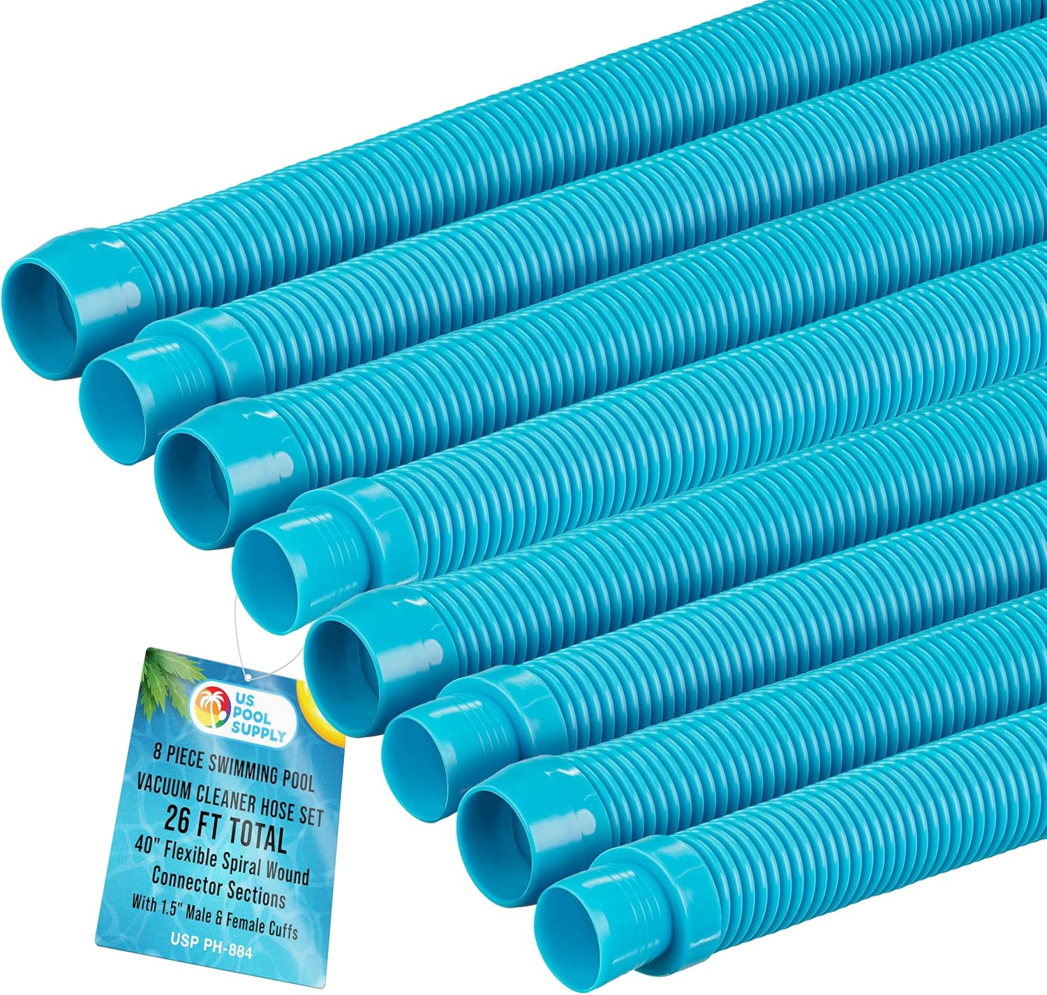 Durable 40in Pool Vacuum Hose Set for Inground Cleaners