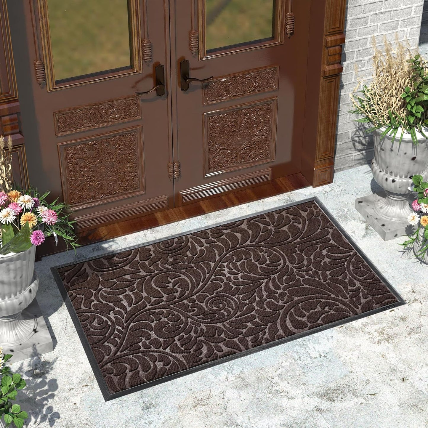 Yimobra Large Door Mat for Outdoor Entrance - Heavy Duty Non-Slip