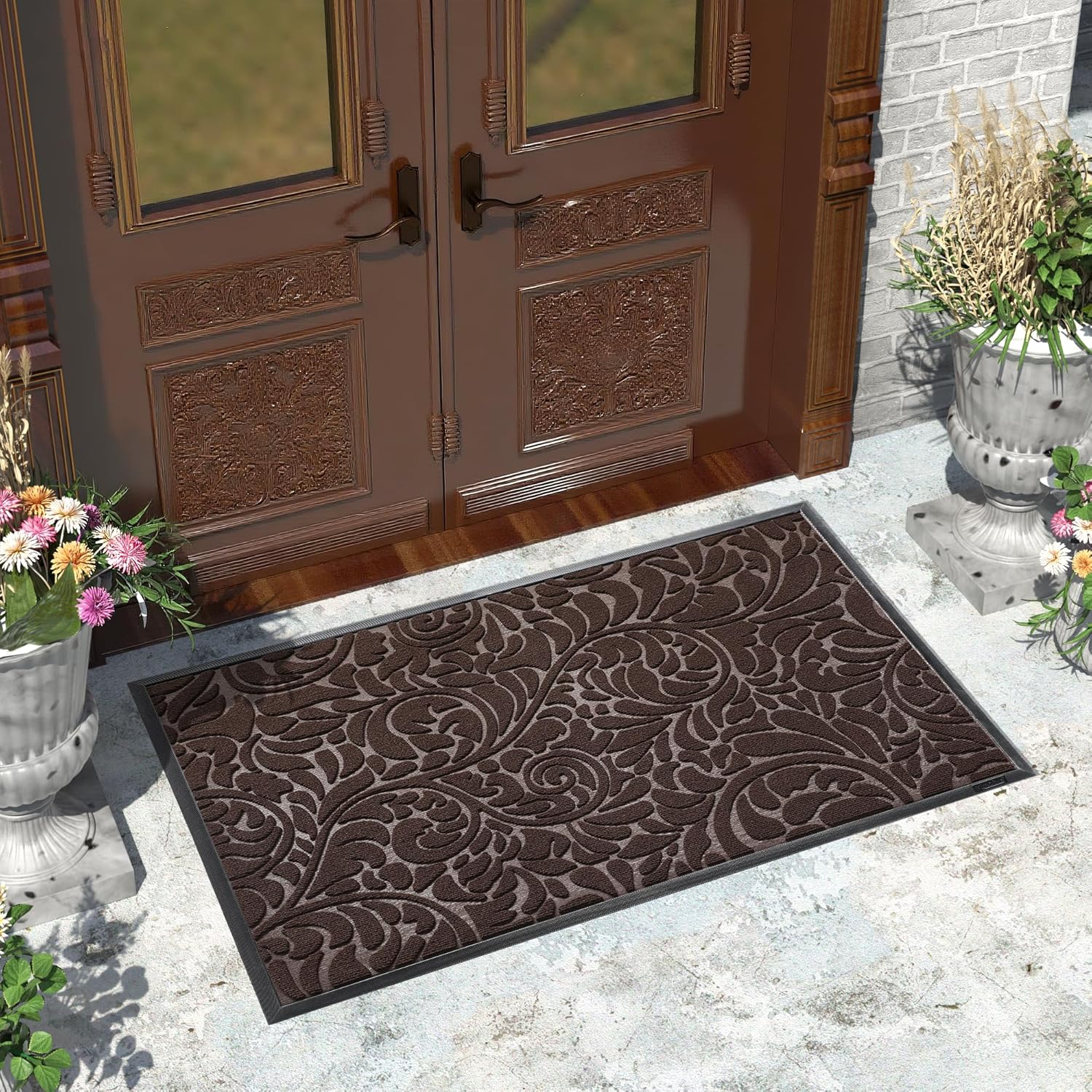 Yimobra Large Door Mat for Outdoor Entrance - Heavy Duty Non-Slip