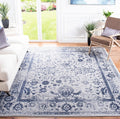 Adirondack Collection Area Rug 9 ft x 12 ft - Durable Grey Navy