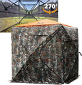 Hunting Blind for 2-3 Person with 270 See-Through View - Quiet Zipper