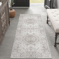 Runner Rug 2x5 Hallway Rug - Vintage Medallion Floral Runner
