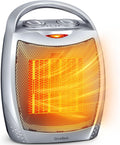 Portable Electric Space Heater with Thermostat - Quiet 1500W Ceramic