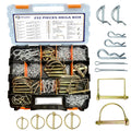 Trailer Hitch Pins 232PCS Assortment - Heavy Duty Zinc Plated Kit