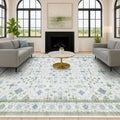 Green Area Rugs 9x12 for Living Room - Washable & Non Slip
