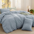 Bedsure Comforter Set King Size - Mineral Blue Comfort for All Seasons