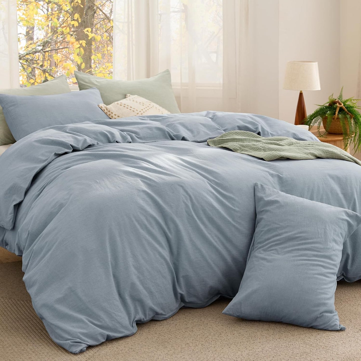 Bedsure Comforter Set King Size - Cozy Cotton Bed Set