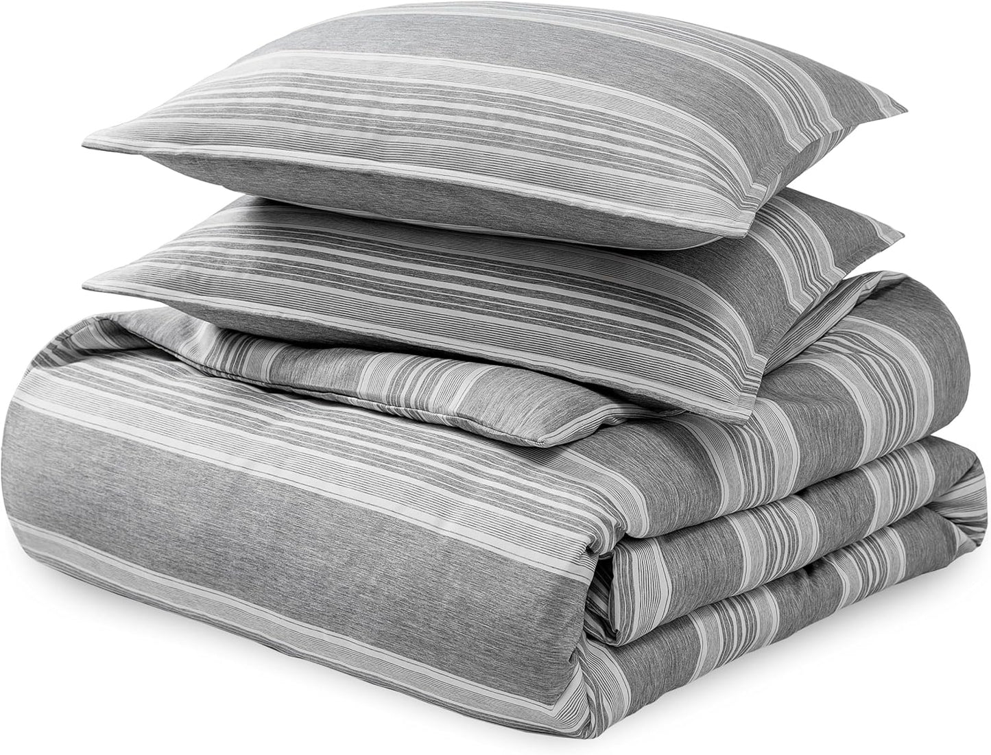 Bare Home Queen Duvet Cover Set - Soft Textured Bedding