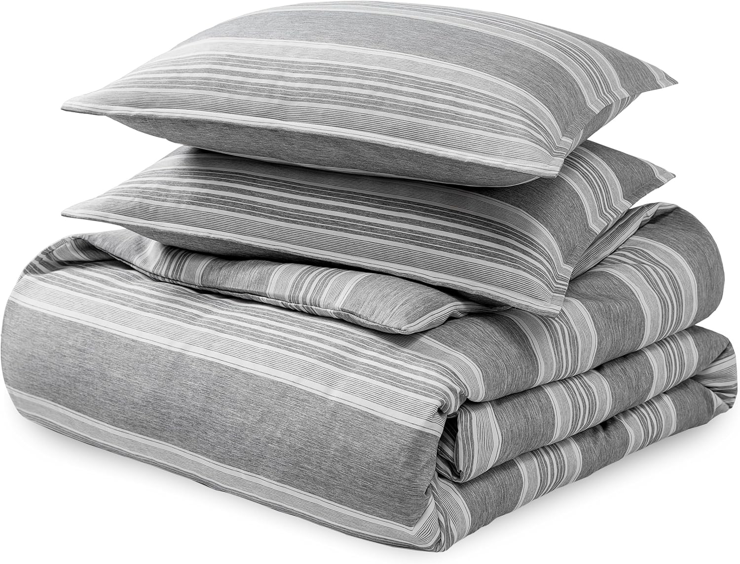 Bare Home Queen Duvet Cover Set - Soft Textured Bedding