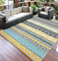 Garvee Outdoor Rug 9x18 Reversible Waterproof Patio Mat - Durable