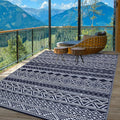 Garvee Outdoor Rug Waterproof 6x9 ft Reversible Patio Rug - Durable
