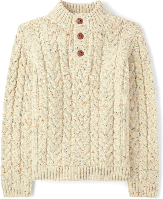 Gymboree Boys Mock Neck Cable Knit Sweater for Toddlers