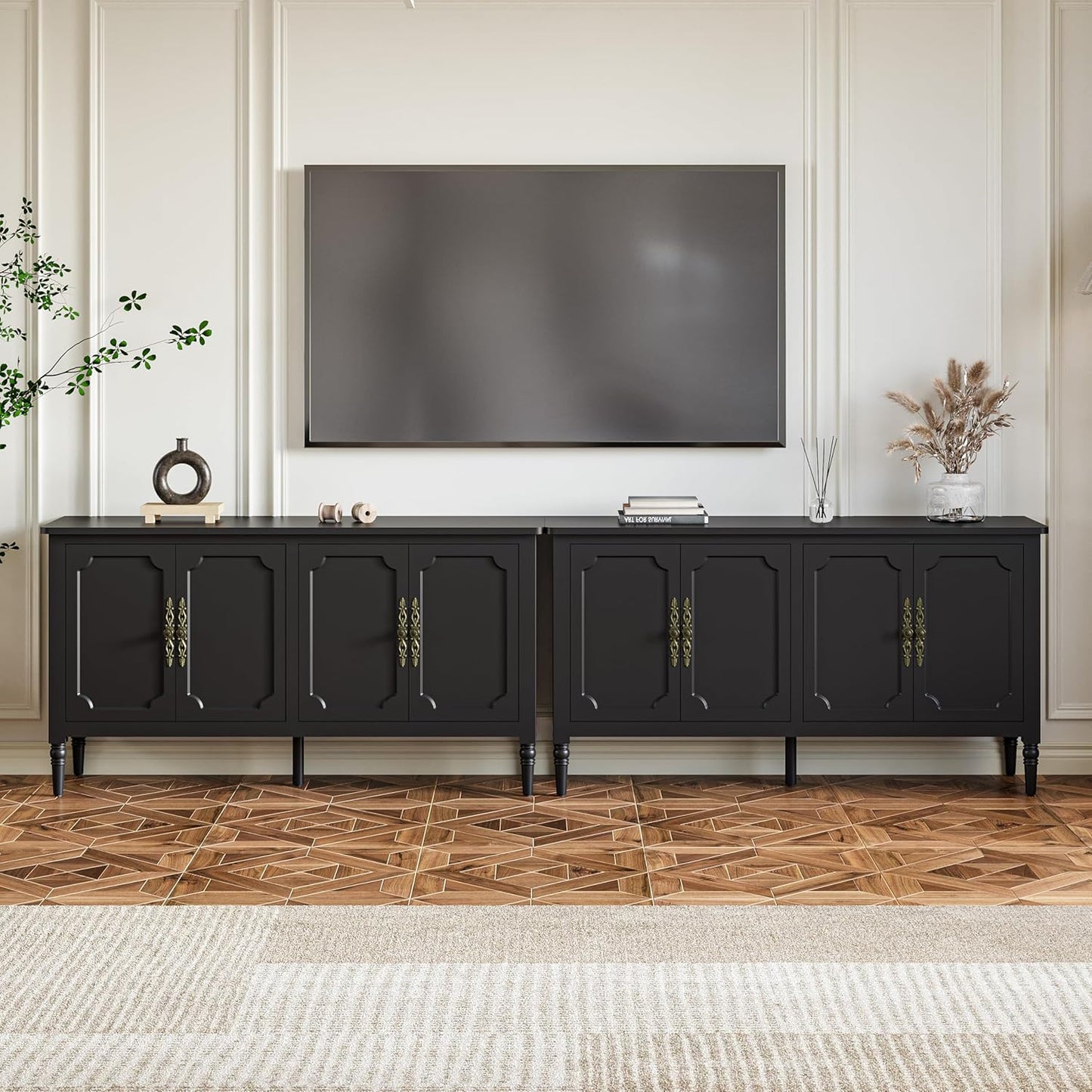 Elegant 59ft' Mid Century Modern Buffet Sideboard Table for Home