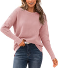 Fall Sweaters for Women Casual Long Sleeve Striped Loose (Style PGND)