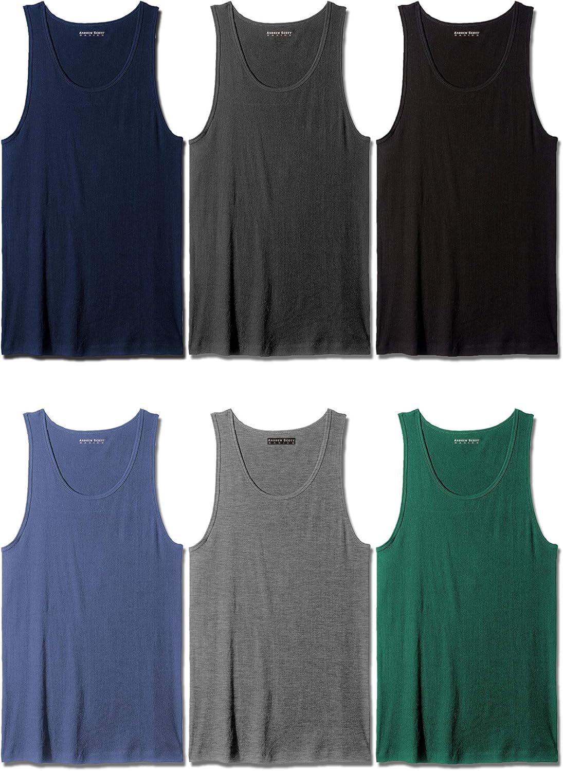 Andrew Scott Men's Cotton A-Shirt Tanks for Ultimate Comfort