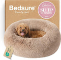Donut Calming Dog Bed 27 in for Small Medium Dogs - Camel