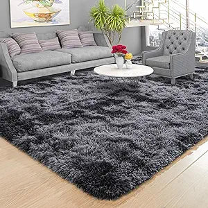 Foxmas Shag Rugs for Bedroom Living Room, 5x7Ft Soft Fluffy