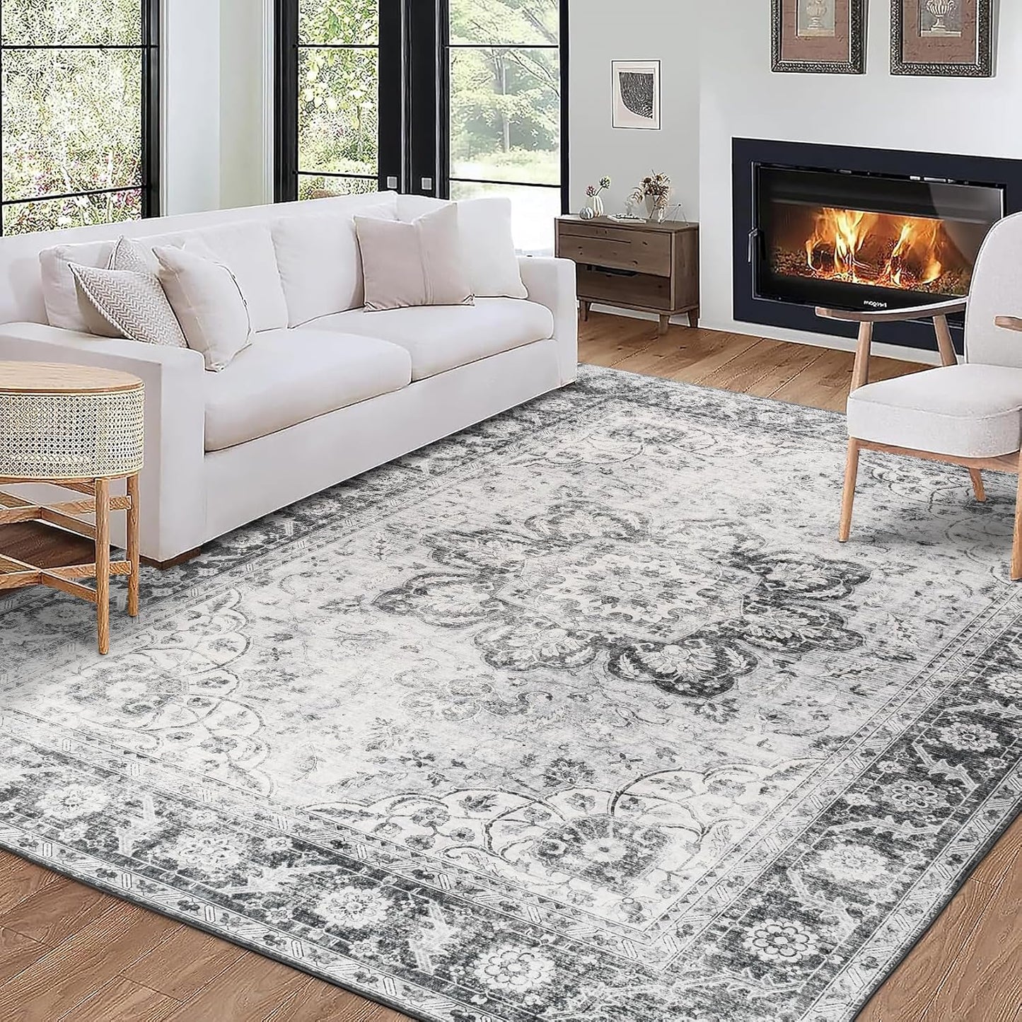 ReaLife Rugs Machine Washable Area Rug Runner for Any Room