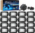 MICTUNING C2 Curved RGBW LED Rock Lights - 16 Pods Underglow Kit