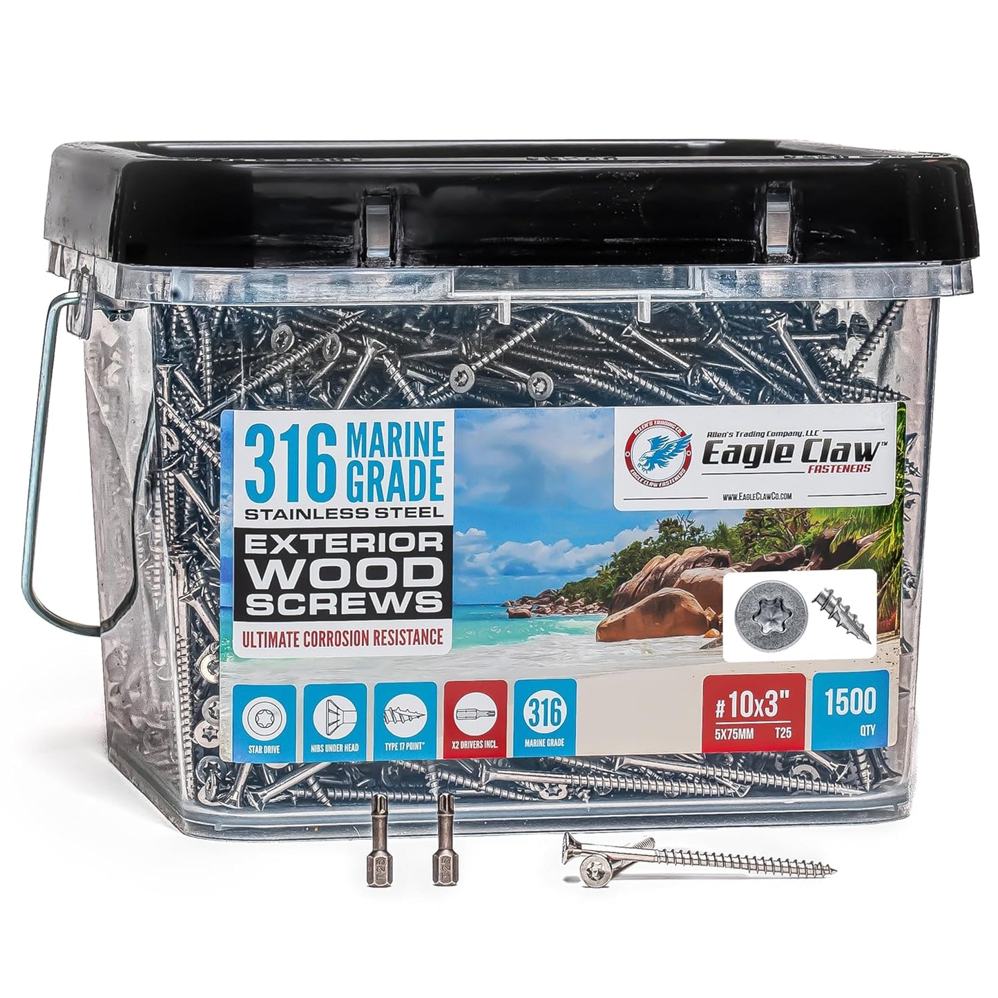 316 Stainless Steel Screws for Marine Grade Outdoor Projects