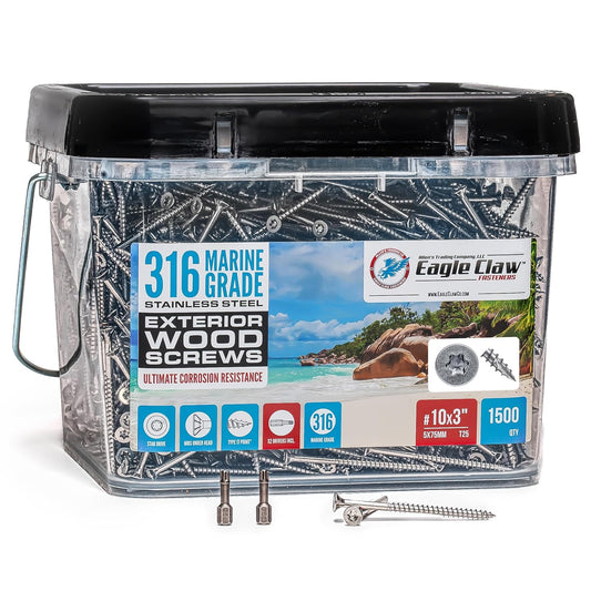 316 Stainless Steel Screws for Marine Grade Outdoor Projects